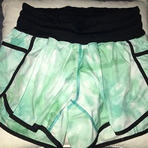 Lululemon Athletica Run Times Marble Shorts